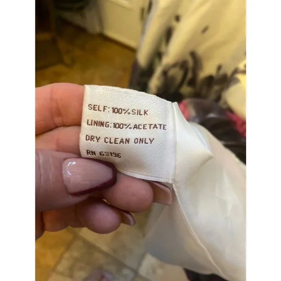 NWOT SUZIE CHIN FLORAL SILK DRESS SIZE 18W - Picture 4 of 8